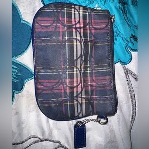 Mini blue coach wallet